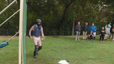 - [Jeff] You turned into...
- [Steve-O] What, you can't quit already! - Jackass Forever