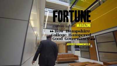 Jeffrey:
Hi, I'm Jeff Sonnenfeld,
a professor here, - The Unmaking of a College