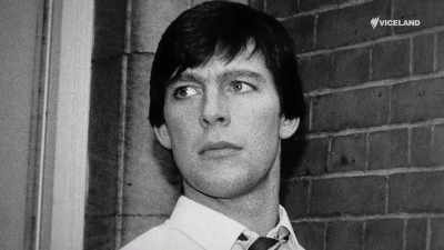 Jeremy Bamber stood to attention
in the dock - The Bambers: Murder at the Farm
