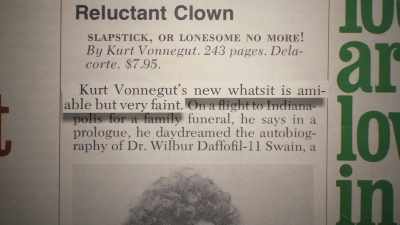 [Jerome Klinkowitz]
Kurt Vonnegut said, - Kurt Vonnegut: Unstuck in Time