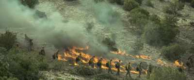 JESSE: Burners,
pace off the guy on the line. - Only the Brave