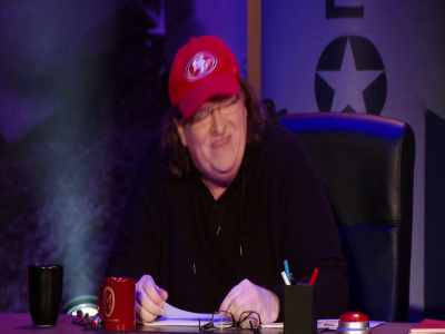 - Jesus Christ.
- He almost broke my neck. - Michael Moore in TrumpLand