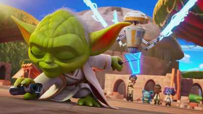 Jet boots, detonators, infrared binocs. - Star Wars: Young Jedi Adventures