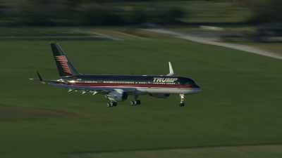 [jet whooshing] - The Accidental President