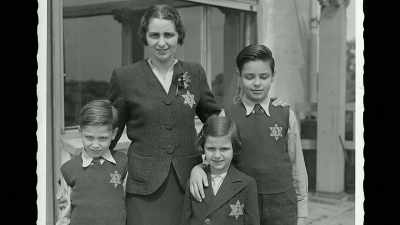 Jews were forced to wear
a yellow star. - The Number on Great-Grandpa's Arm