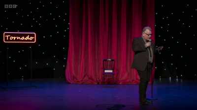 "Jimmy Carr.
Nothing is off limits..." - Stewart Lee: Tornado