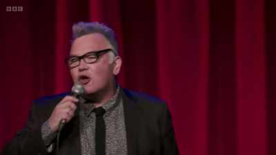 "Jimmy Carr.
Nothing is off limits..." - Stewart Lee: Tornado