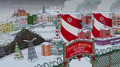 -("Jingle Bells" playing)
-CHOIR: ♪ The Simpsons ♪ - The Simpsons