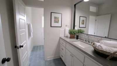 JOANNA: So, we've got one
vanity on this side, - Fixer Upper: Behind the Design