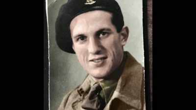 Joe Cattini, a 
21-year-old driver and mechanic , - Greatest Events of World War II in Colour