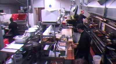 --Joe gets in that really
stressed-out panicky mode. - Kitchen Nightmares