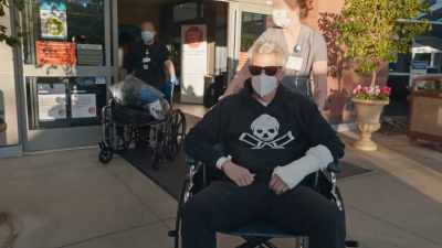 [Johnny] I got a broken wrist,
broken rib, concussion. - Jackass Forever