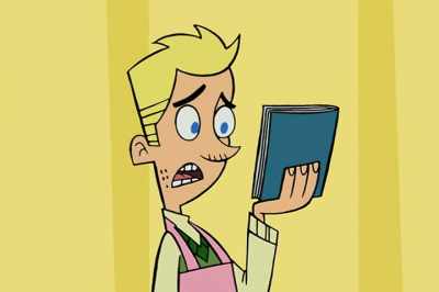 - Johnny, this is not
my design notebook. - Say what? - Johnny Test