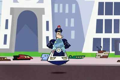 Johnny Test,
step off the scooter - Johnny Test