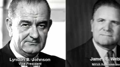Johnson consulted with Webb, - American Moon