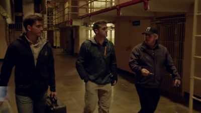 Joining me under the main cellblock
is geophysicist Stefan Burns, - Secrets of the Underground