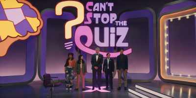 Joining us for the final round
is Ron's friend, Bart, - Quiz Lady