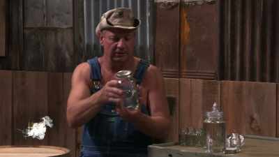 Jonathan, a half clear jar. - Moonshiners: Master Distiller