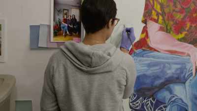 JORDAN: This is a painting that
I am working on currently. - Black Art: In the Absence of Light