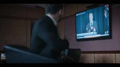 [journalists shout questions
on TV] - Prosper
