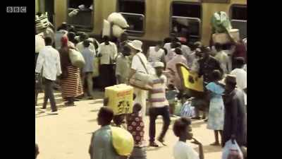 Journey's end, 27 hours
after leaving Dodoma. - Michael Palin: Travels of a Lifetime