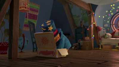 [joyful music] - The Adventures of Paddington