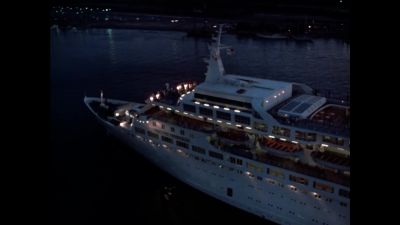 Judy (over pa):
Ladies and gentlemen, - The Love Boat