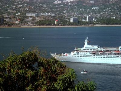 Julie (intercom): Welcome
to glamorous acapulco - The Love Boat