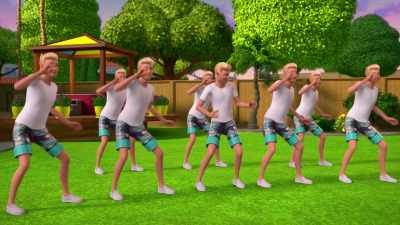 Jump, jump, in,
turn yourself around, - Barbie: A Touch of Magic