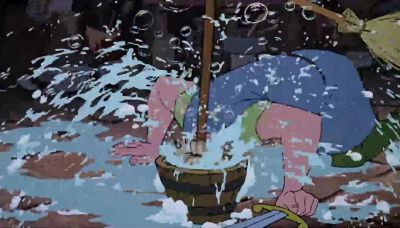 Jumping hogtoads - The Sword in the Stone