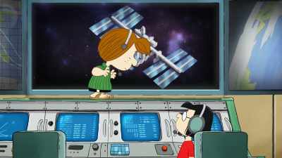 Jumping Jupiter!
That space station's as big as a house. - Snoopy in Space
