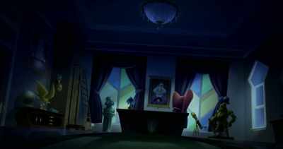 June: Keep an eye out for anything
that could deactivate the barrier, - Legend of the Three Caballeros