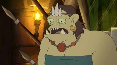 Junior! Knock it off!
You can play with his skull tomorrow. - Disenchantment