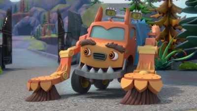 -Junkyard, here I come!
-[engine revving] - Mighty Monsterwheelies