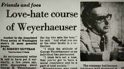 Just a great guy.
George Weyerhaeuser, - Trees and Other Entanglements