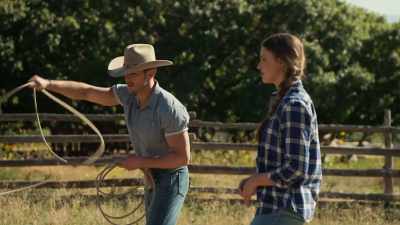 Just above your head,
swing it around. - Romance on the Ranch