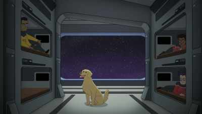 Just to be clear,
this is a normal dog, - Star Trek: Lower Decks