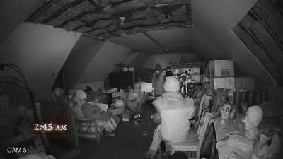 Just changing out batteries
on our cameras - Portals to Hell