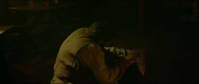 Just cleaning this oil work. - The Man Who Killed Don Quixote