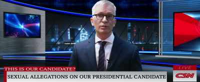 Just days after an old
"Access Hollywood" tape - Bad President