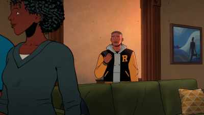 - Just did the floors.
- [chatter on TV continuing] - Your Friendly Neighborhood Spider-Man