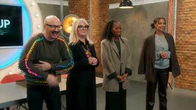 Just follow me, let me give you space.
Stay there. Let's go forward. - Glow Up: Britain's Next Make-Up Star