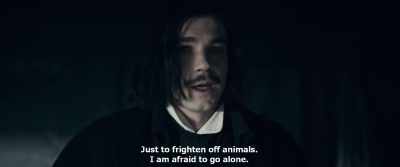 Just to frighten off animals.
I am afraid to go alone. - Gogol. Viy