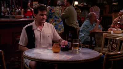 Just get up here, you jackass. - Two and a Half Men