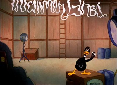 Just giving my bosses a plug - Daffy Duck in Hollywood