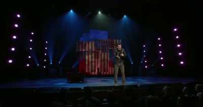 Just grabbing onto an average tit, like...
[groaning] - Jim Jefferies: Freedumb