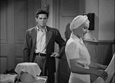 Just hanging up my clean uniforms,
dearie. - The Postman Always Rings Twice