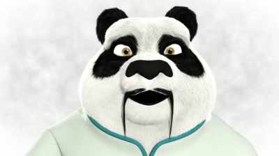 Just as his father
did before him - Panda vs. Aliens