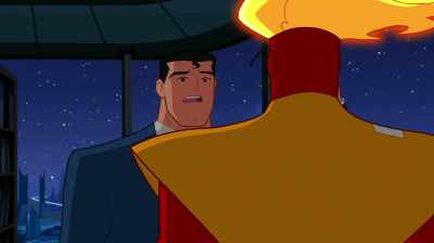Just because I bare a passing
resemblance to Superman, - Justice League Action