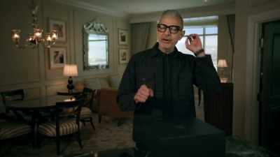 Just before I open these sneakers...
let's take a... - The World According to Jeff Goldblum
